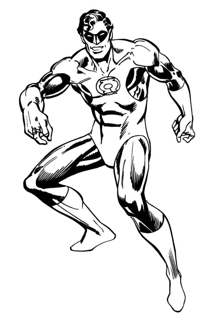 Green Lantern Coloring Pages