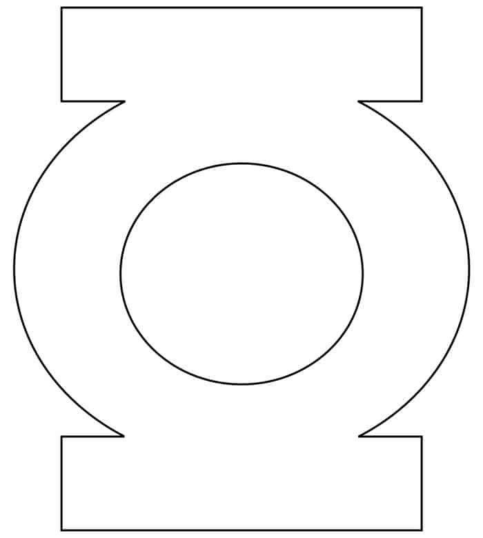 Green Lantern Logo Coloring Pages