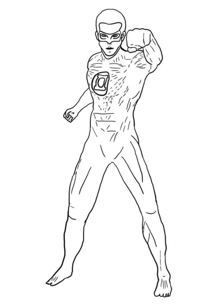 Green Lantern Stewart Coloring Pages