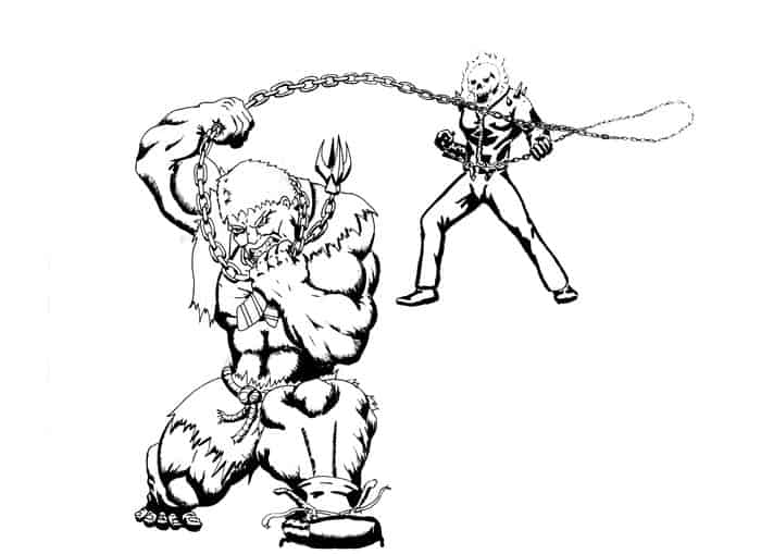 Incredible Hulk Vs Ghost Rider Coloring Pages Free Printable