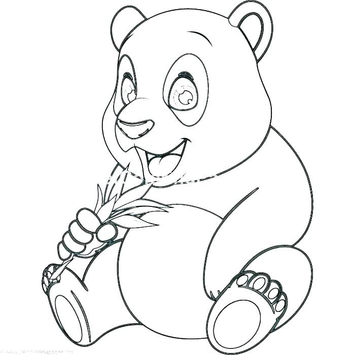 Kawaii Panda Coloring Pages