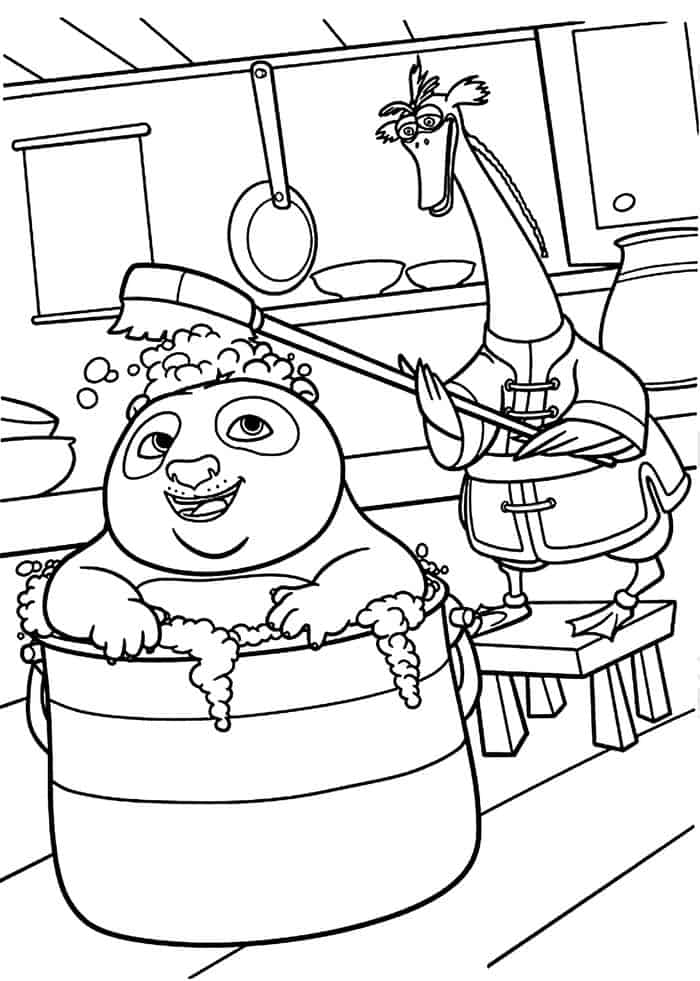 Kungfu Panda Coloring Pages
