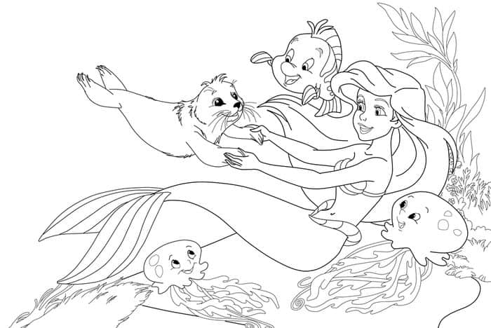 Little Mermaid 2 Coloring Pages