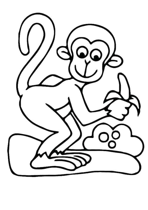 Monkey Coloring Pages To Print