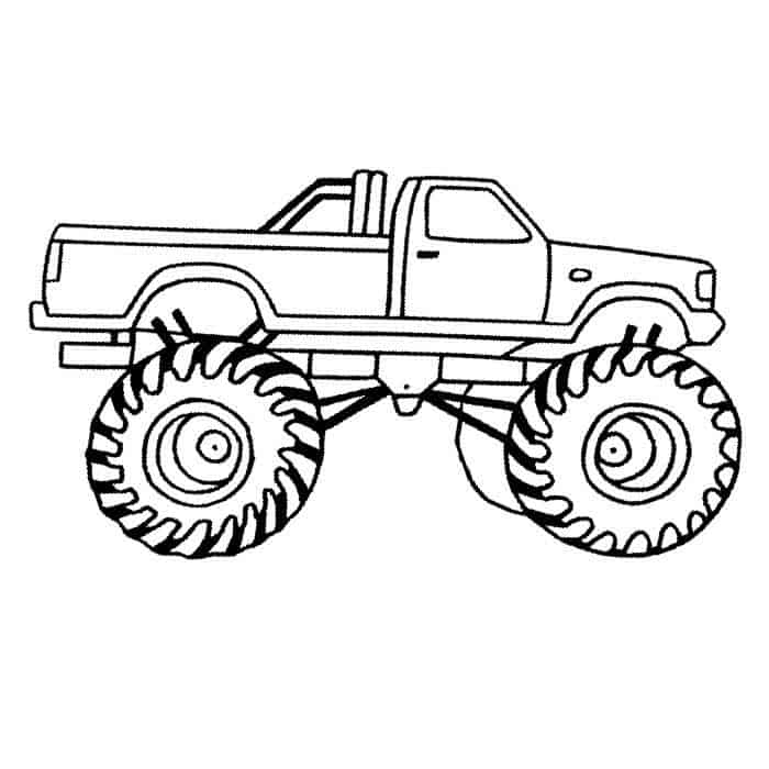 Monster Truck Coloring Pages For Kids