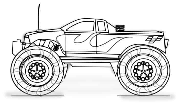 Monstor Truck Coloring Pages