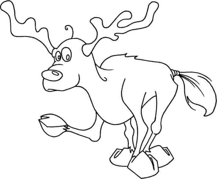 Moose Coloring Pages
