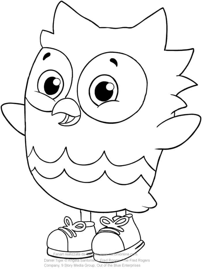 Owl Coloring Pages From Daniel Tiger