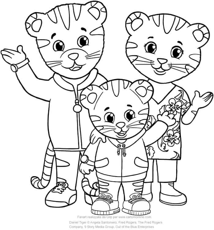 Pbs Coloring Pages Daniel Tiger