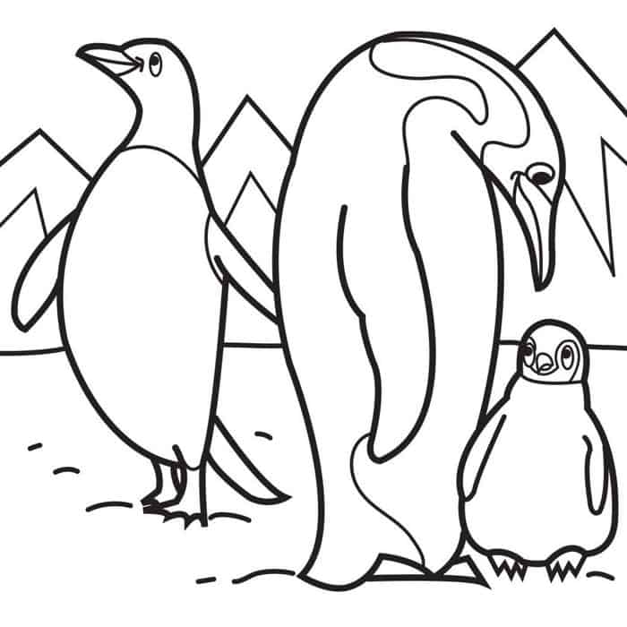 Penguin Coloring Pages Kids