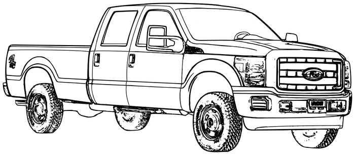 Pickup Truck Coloring Pages