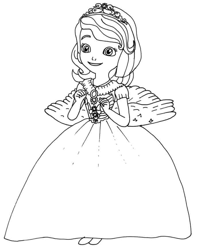 Princess Sofia Coloring Pages Printable