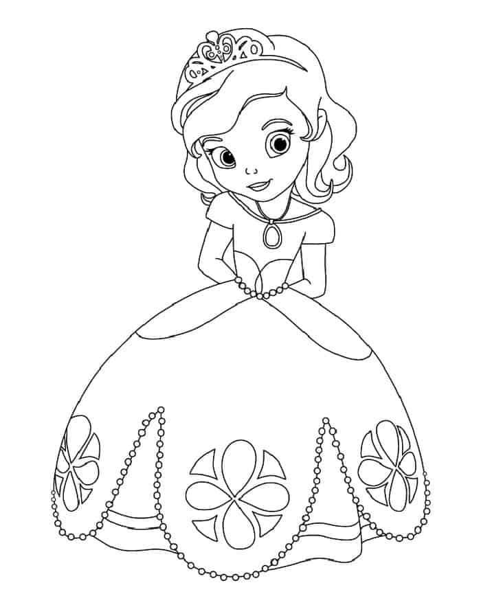 Princess Sofia The First Coloring Pages