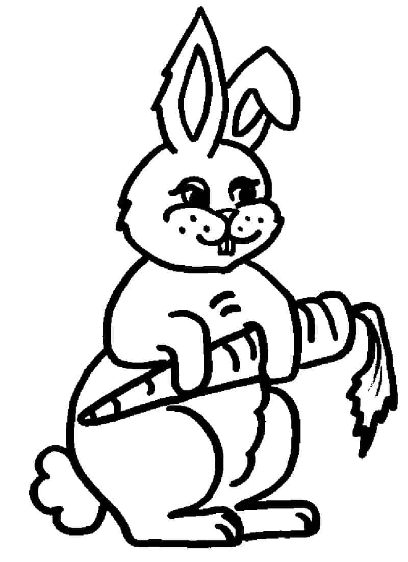 Printable Bunny Coloring Pages
