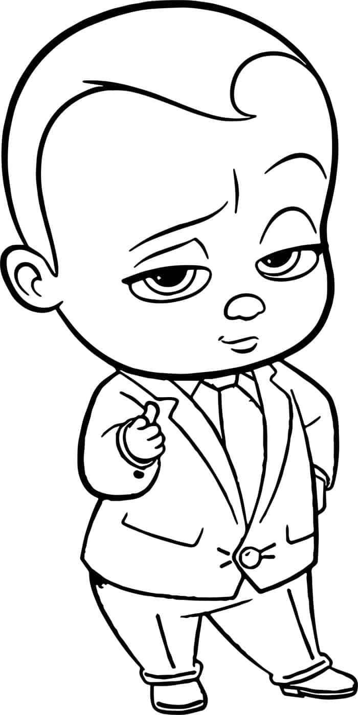 Printable Coloring Pages Of Boss Baby