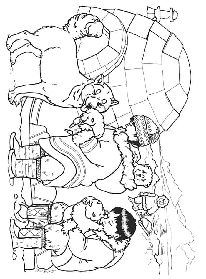 Printable Coloring Pages Of Girl Husky