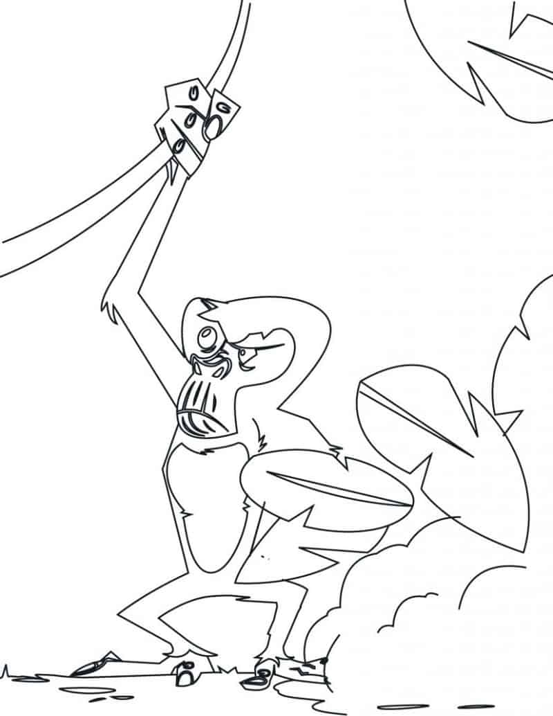 Printable Monkey Coloring Pages