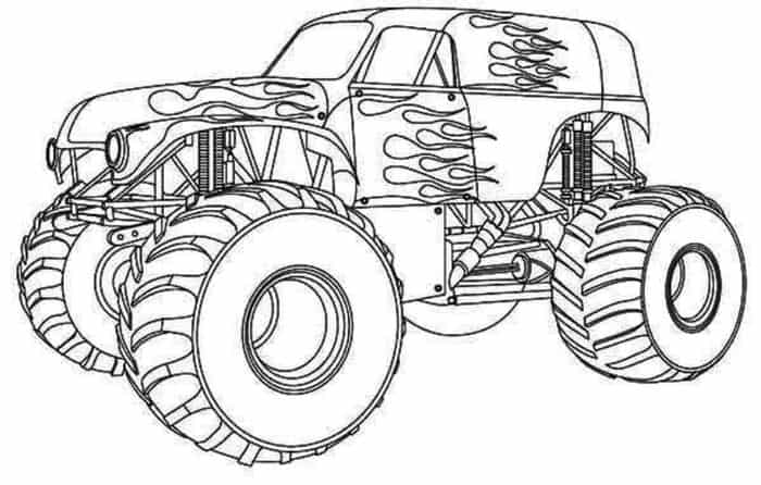 Printable Monster Truck Coloring Pages