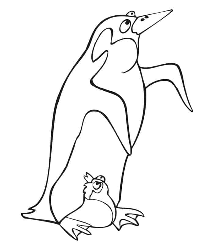 Printable Penguin Coloring Pages