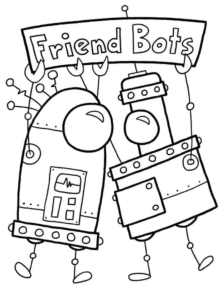 Printable Robot Coloring Pages