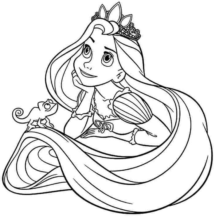 Rapunzel Tangled Coloring Pages