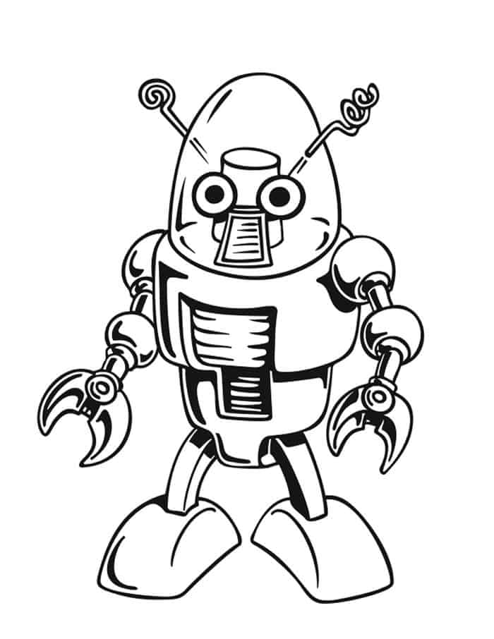 Robot Coloring Pages Print
