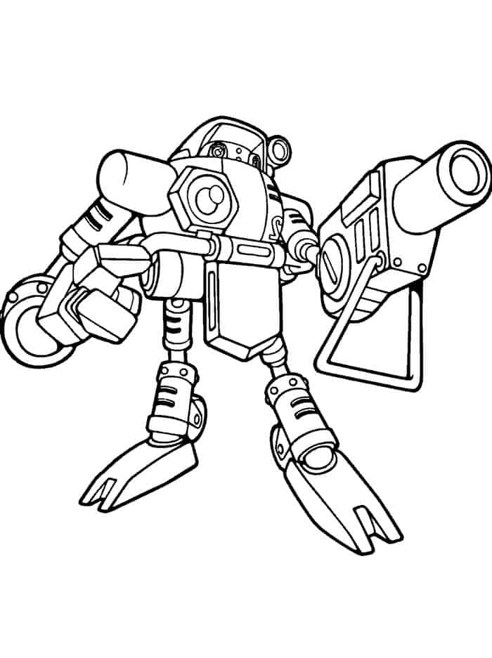 Robot Coloring Pages Printable