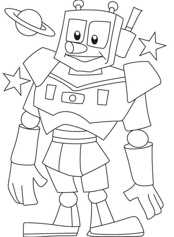 Robot Coloring Pages To Print