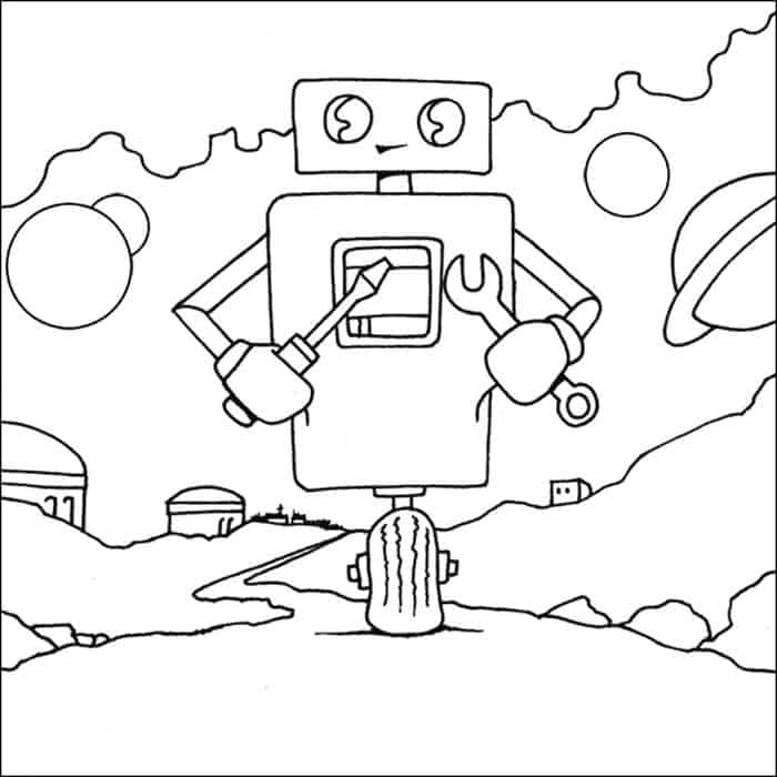 Robot Coloring Pages
