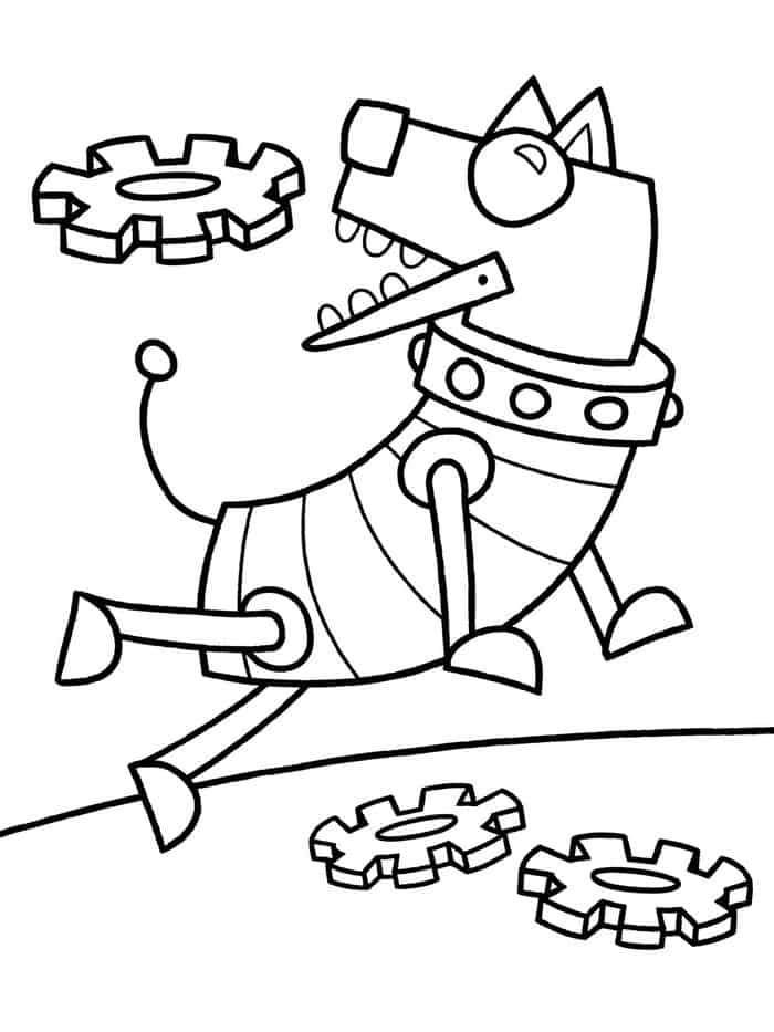 Robot Dog Coloring Pages