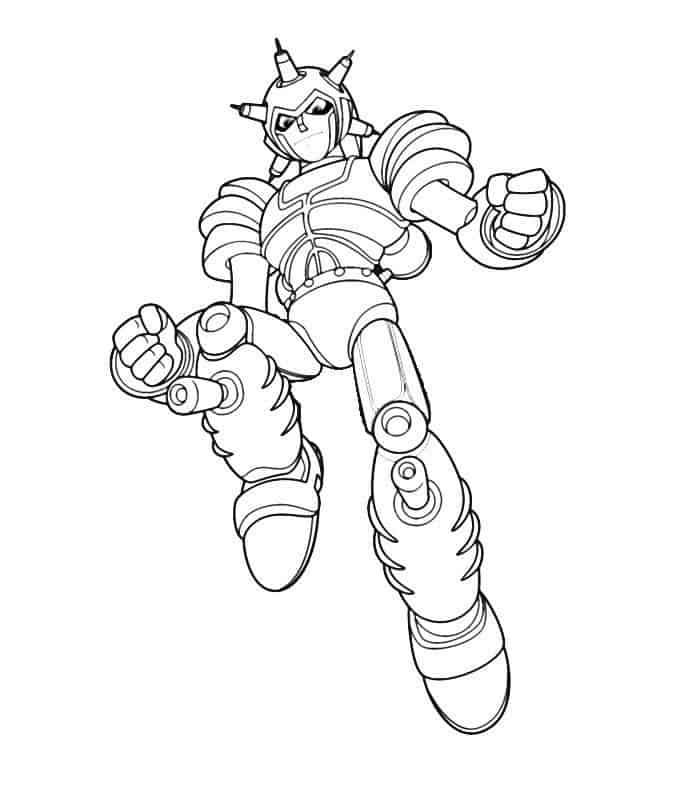 Robot In The Sky Printable Coloring Pages