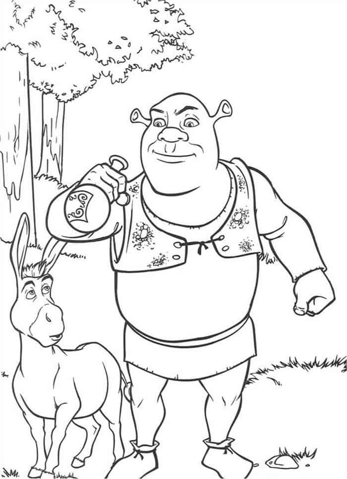 Shrek 1 Coloring Pages