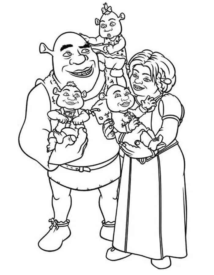 Shrek Kids Coloring Pages