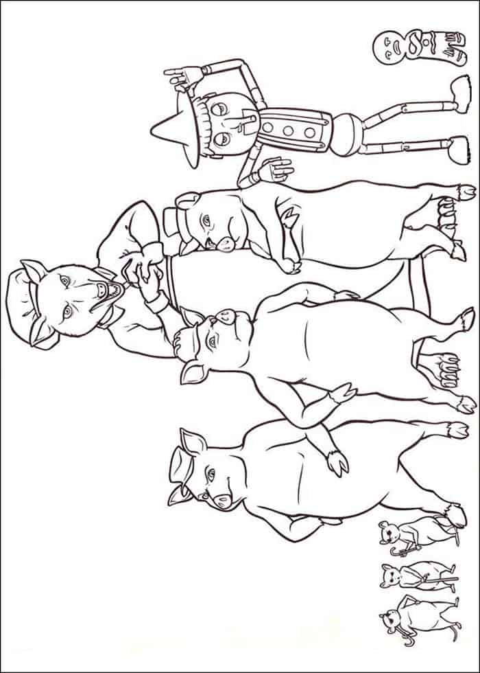 Shrek Pinocchio Coloring Pages