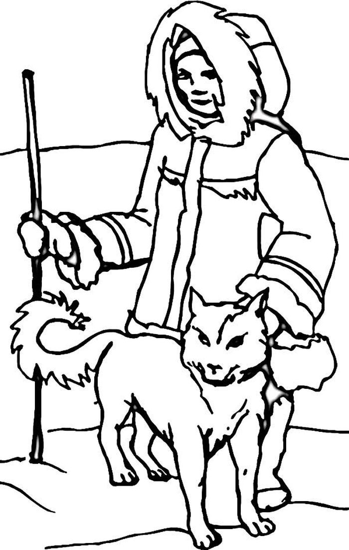 Siberian Husky Puppies Printible Pictures Coloring Pages