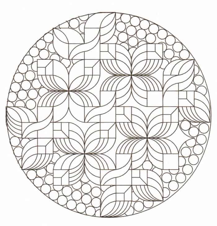 Simple Zentangle Coloring Pages