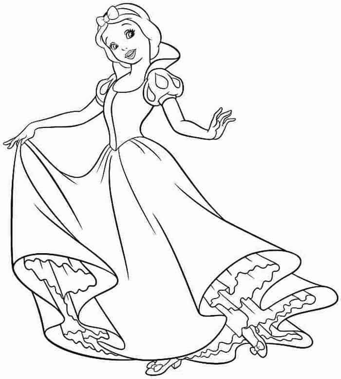 Snow White Coloring Pages Free
