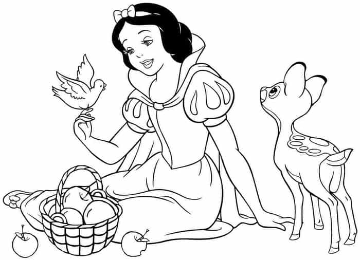 Snow White Printable Coloring Pages