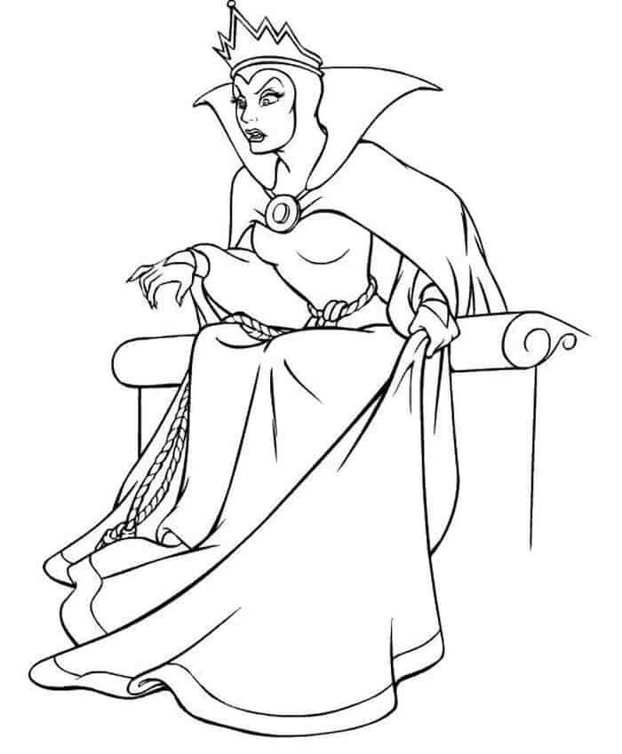 Snow White Queen Coloring Pages
