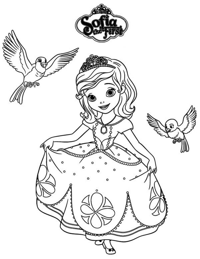 Sofia First Coloring Pages