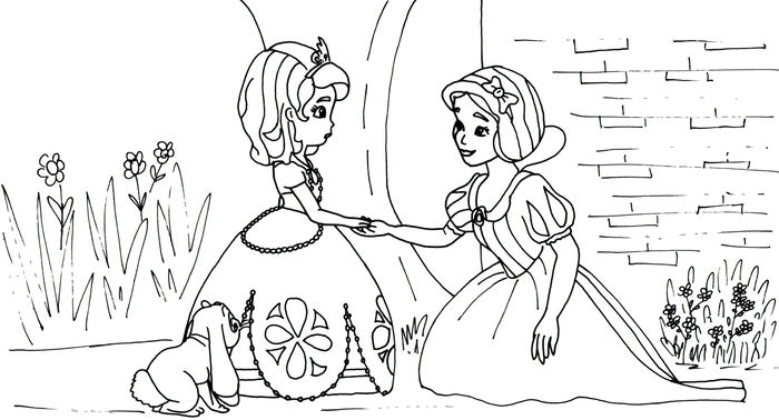 Sofia Full Coloring Pages Printable