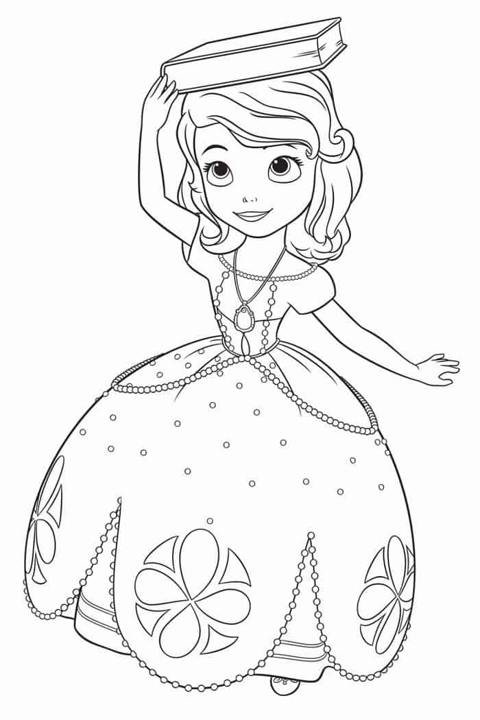 Sofia The First Coloring Pages