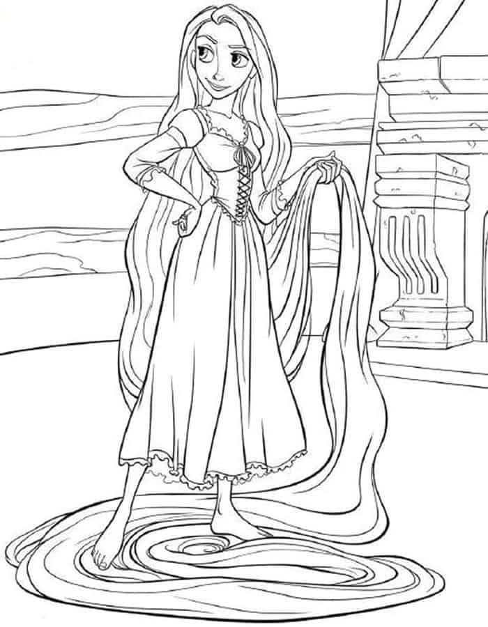 Tangled Coloring Book For Kids And Adults Exciting Scenes Of Tangled Coloring Pages. Nart Gandy