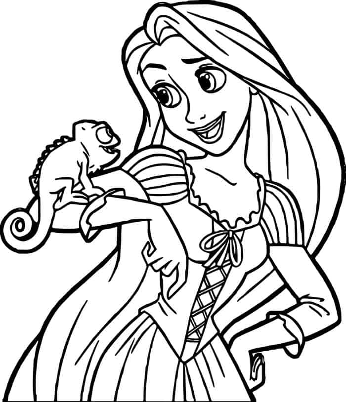 Tangled Coloring Pages Pascal