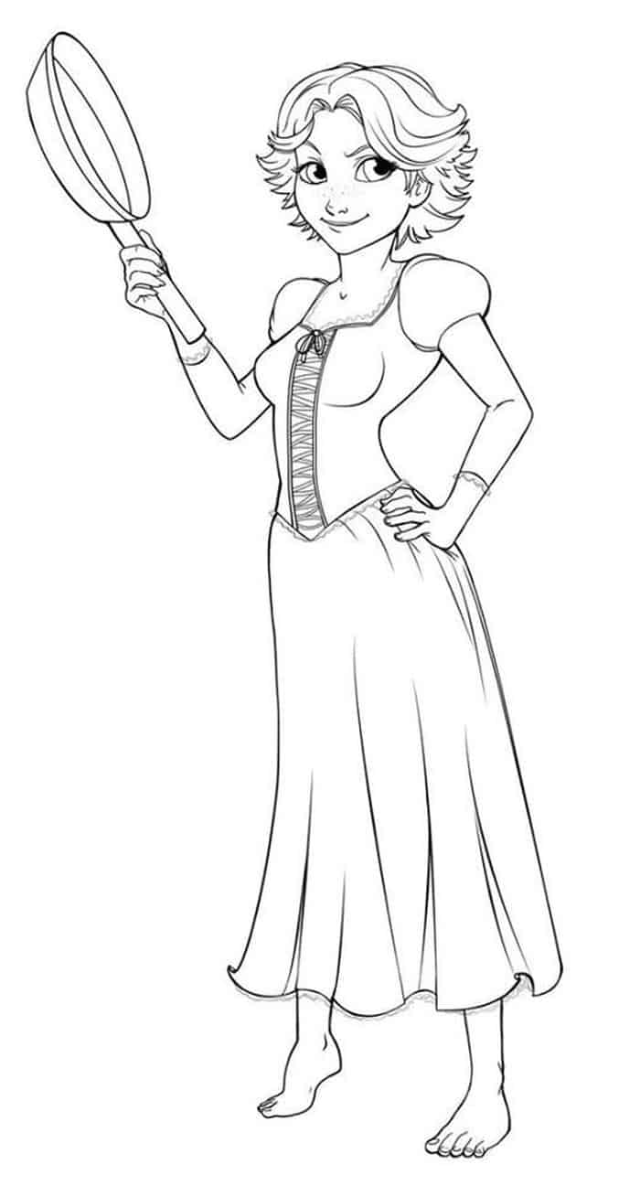 Tangled Coloring Pages Printable Free