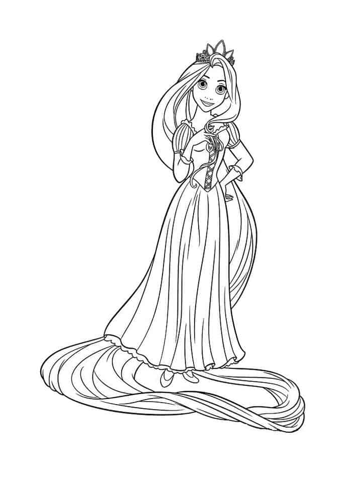 Tangled Coloring Pages