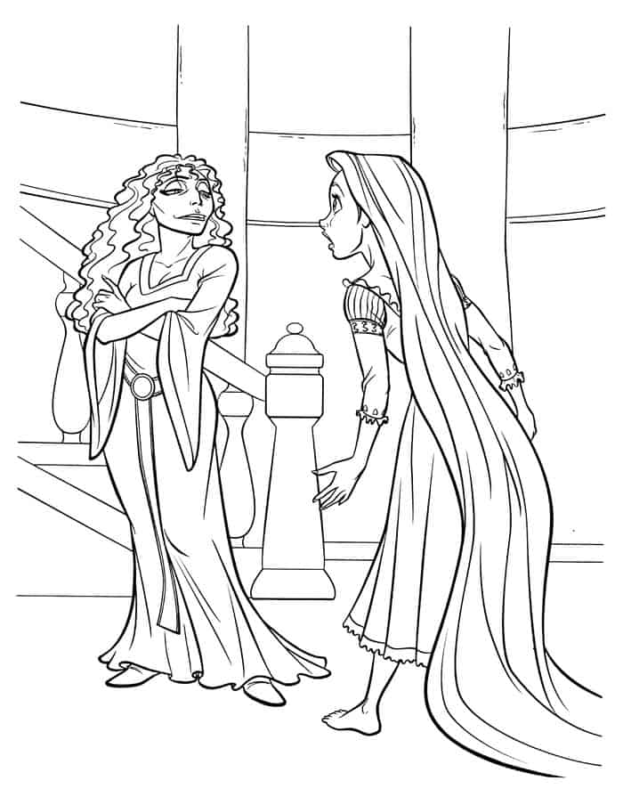 Tangled Disney Coloring Pages