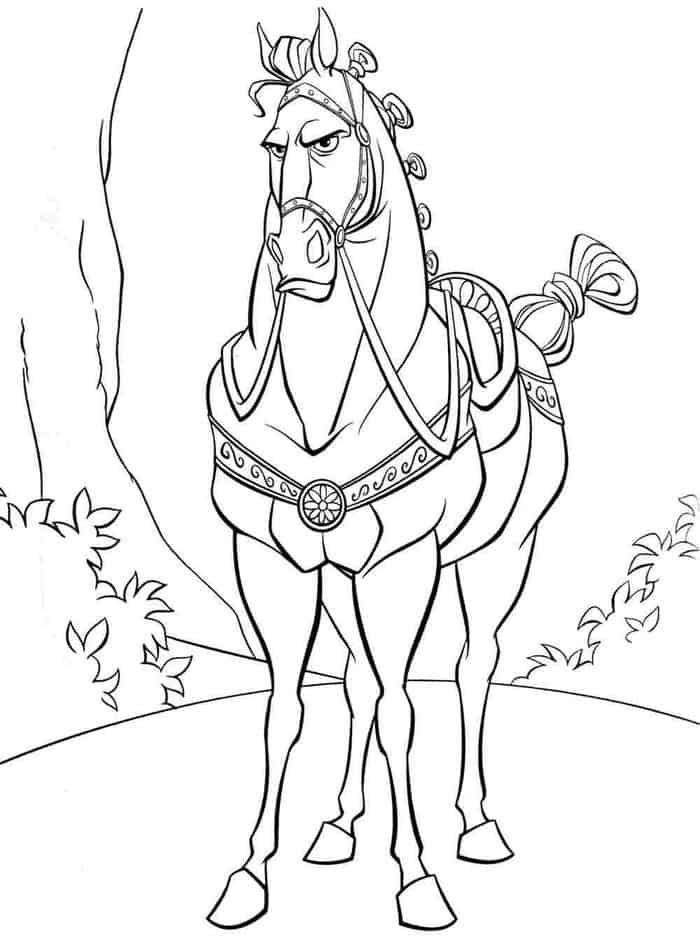 Tangled Maximus Coloring Pages
