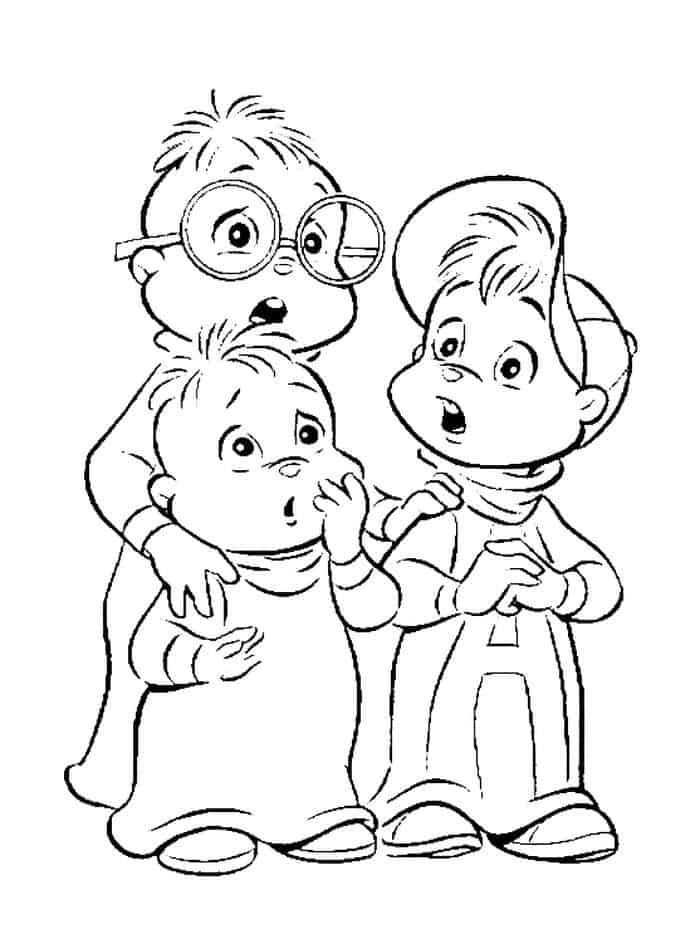 The New Alvin And The Chipmunks Cartoon Coloring Pages