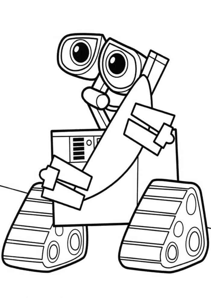 Wally The Robot Coloring Pages